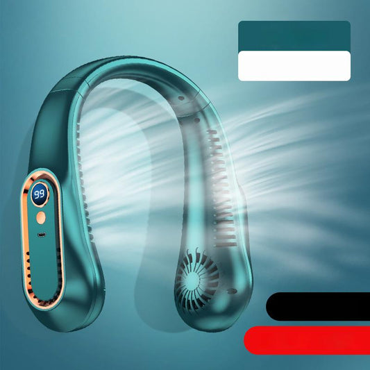 PORTABLE NECK FAN IMPORTED FAN RECHARGEABLE FAN PERSONAL COOLING HANDS-FREE