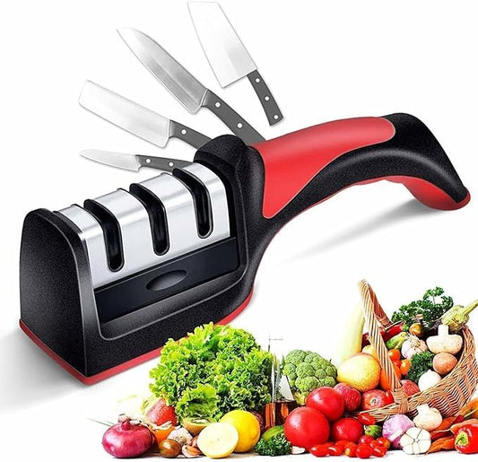 3-Stage Professional Manual Knife Sharpener