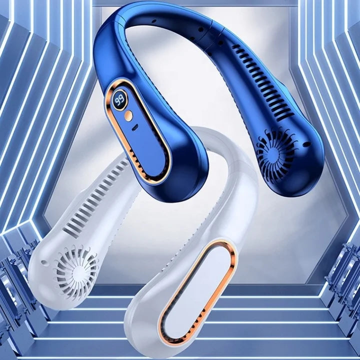 PORTABLE NECK FAN IMPORTED FAN RECHARGEABLE FAN PERSONAL COOLING HANDS-FREE