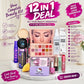 12-in-1 Makeup Deal – Comprehensive All-in-One Professional & Everyday Cosmetic Kit