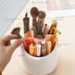 360° Rotating Makeup Brush Storage Box | Desktop Cosmetic Organizer for Brushes, Lipsticks, Eyebrow Pencils & Beauty Tools
