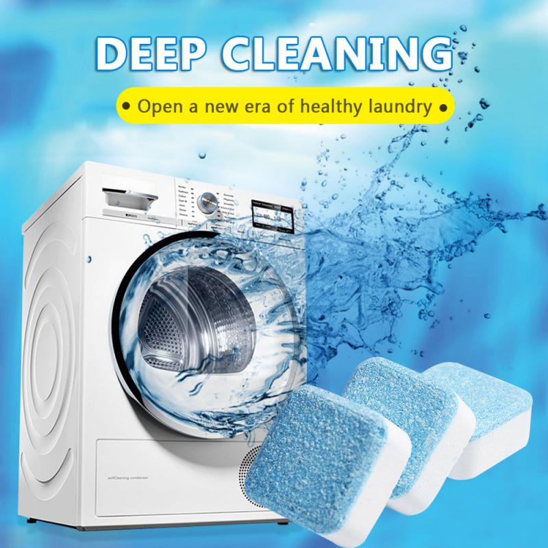 12 Pcs Washing Machine Cleaner Tablets – Washing Machine Cleaning Cube Deep Cleaning Tablets | Washer Drum Cleaner Removes Dirt|