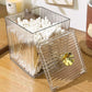 Acrylic Makeup Organizer with Cotton Swab Box