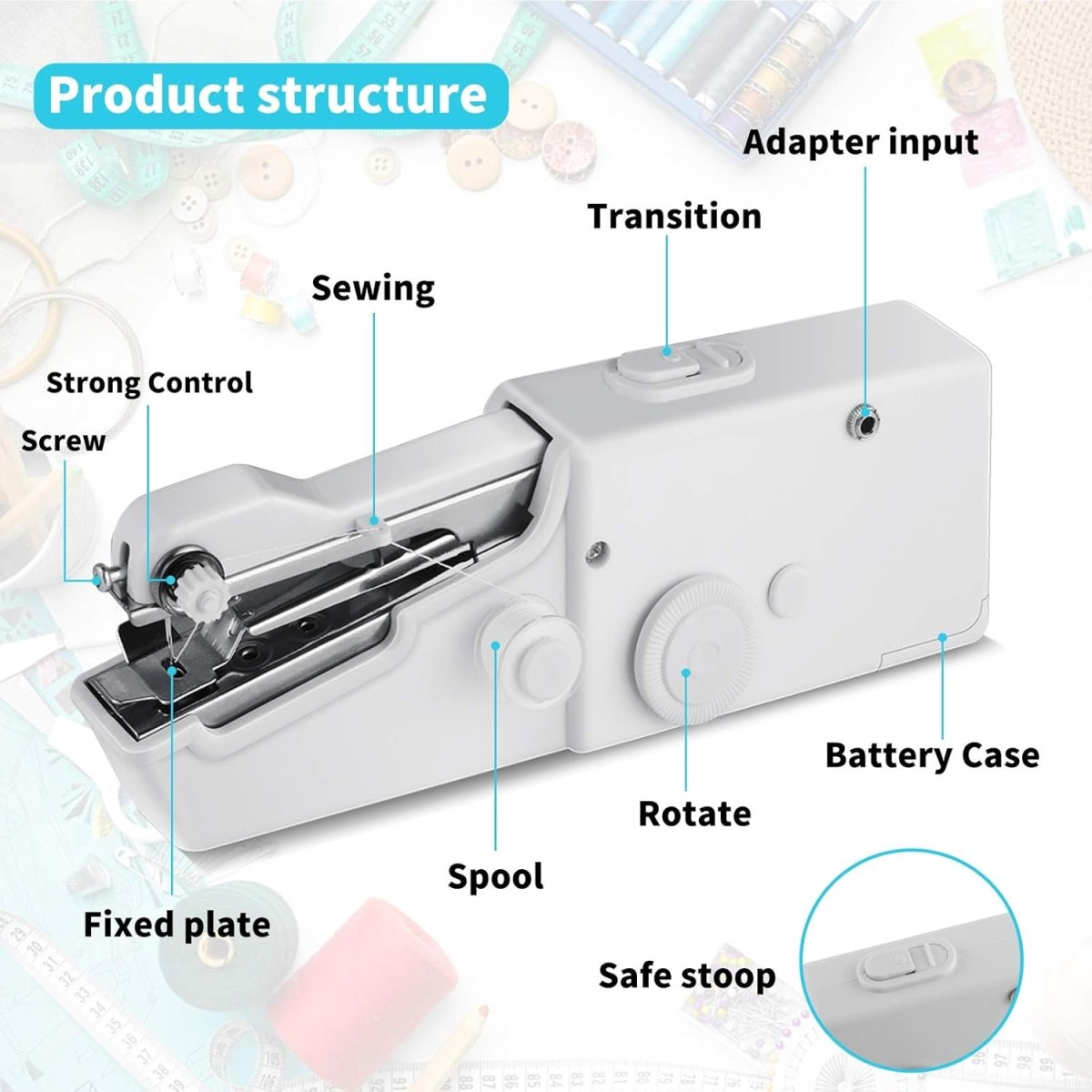 Handy Stitch Portable Handheld Sewing Machine