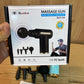 Professional Handheld Deep Tissue Massage Gun with 4 Heads