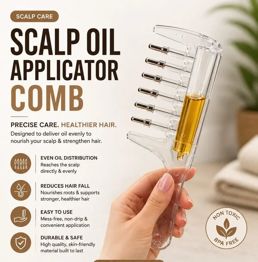 Scalp Massage And Relaxing Comb With Rolling Balls For Scalp Relaxation And Hair Care